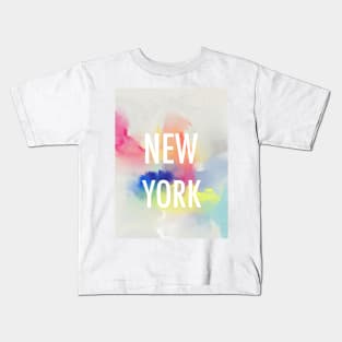 New York watercolour minimal Kids T-Shirt